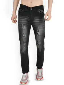 LINARIA Men Cotton Classic Slim Fit Mid-Rise Jeans