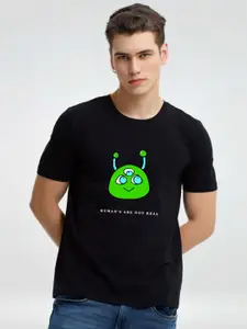 Enciger Men Printed Applique T-shirt