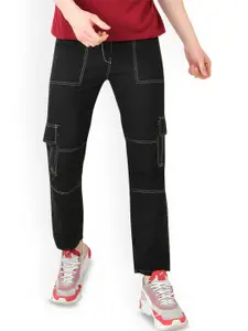 LINARIA Men Classic Slim Fit Cotton Cargo Styles Jeans