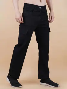 LINARIA Men Classic Mid-Rise Clean Look Relaxed Fit Stretchable Bootcut Jeans