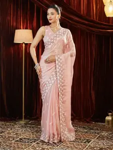 kasee Embellished Embroidered Pure Chiffon Saree
