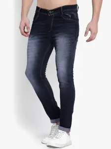 Linaria Men Classic Tapered Fit Mid-Rise Clean Look Jeans