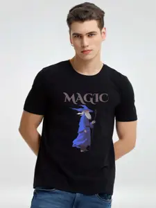 Enciger Men Printed Applique T-shirt