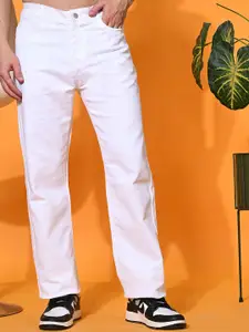 LINARIA Men Classic Relaxed Fit Stretchable Mid-Rise Jeans