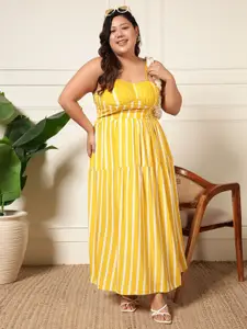 DEEBACO Striped Maxi Dress