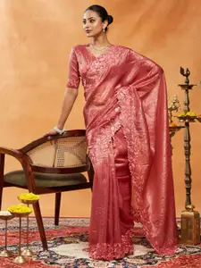 kasee Embellished Embroidered Organza Saree
