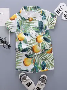 StyleCast x Revolte Boys Printed Shirt With Shorts