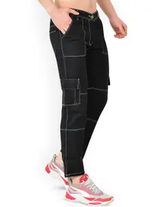 LINARIA Men Classic Slim Fit Mid-Rise Cotton Jeans