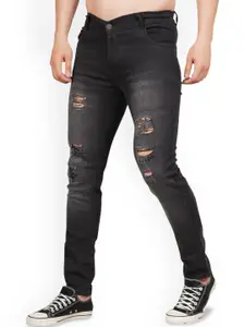 LINARIA Men Classic Slim Fit Mildly Distressed Light Fade Jeans