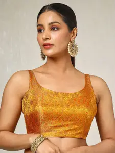 Soch Woven Designs U Neck  Saree Blouse