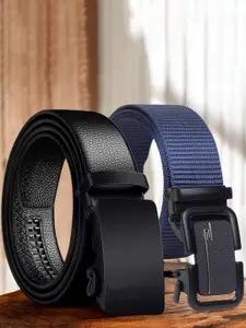 LOOPA Men Pack Of 2 Textured Belt