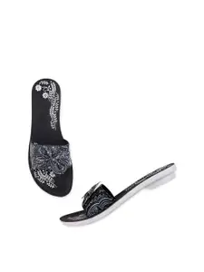 PENNEN Women Printed Open Toe Flats