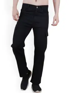 Linaria Men Classic Relaxed Fit Fit Mid-Rise Clean Look Stretchable Jeans