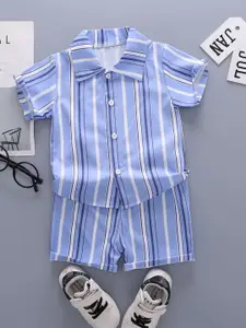 StyleCast x Revolte Boys Striped Shirt With Shorts