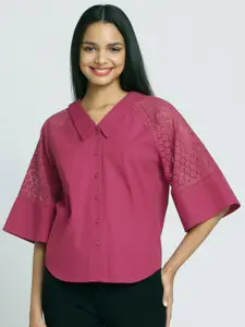 SHAYE Women Relaxed Opaque Casual Shirt