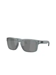 OAKLEY Men Polarized Grey Lens Square Sunglasses - 0OO91029102Z455