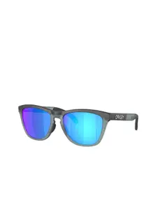 OAKLEY Men UV Protected Blue Lens Round Sunglasses - 0OO928492841955