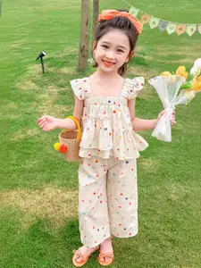 StyleCast x Revolte Infants Printed Pure Cotton Top With Capris