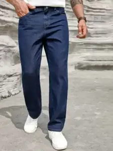 LINARIA Men Classic Relaxed Fit Slash Knee Jeans