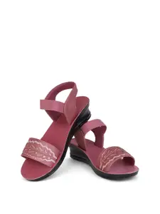 PENNEN Open Toe Wedge Heels