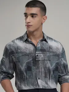 HIGHLANDER Men Comfort Opaque Printed Casual Shirt