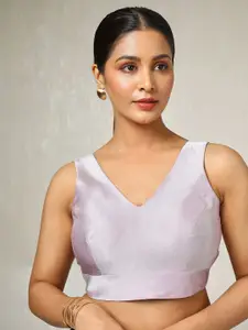 Soch Woven Designed V Neck Saree Blouse