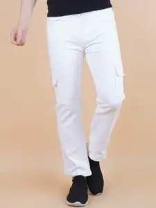 LINARIA Men Classic Relaxed Fit Stretchable Mid-Rise Jeans