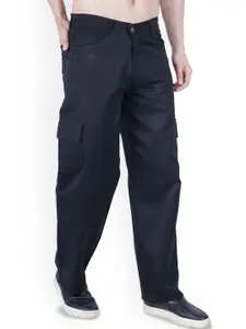 LINARIA Men Classic Boyfriend Fit Clean Look Mid-Rise Cargo Styles Jeans