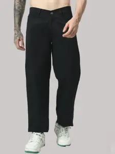 LINARIA Men Classic Mid-Rise Straight Fit Clean Look Stretchable Jeans