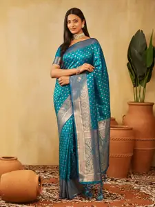 kasee Woven Design Ethnic Motifs Zari Banarasi Saree