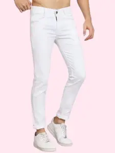 LINARIA Men Cotton Cotton Classic Slim Fit Mid-Rise Highly Distressed Jeans