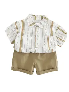 StyleCast x Revolte Boys Striped Shirt With Shorts