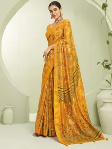 elora Ethnic Motifs Printed Banarasi Saree