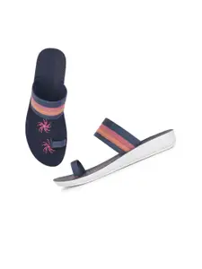 PENNEN Women Printed One Toe Flats