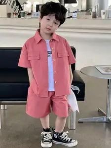 StyleCast x Revolte Boys T-shirt And Shirt With Shorts