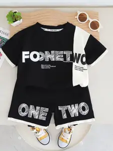 StyleCast x Revolte Boys Printed T-shirt With Shorts