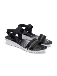 PENNEN Women Printed Open Toe Flats