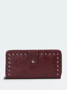max Women PU Zip Around Wallet