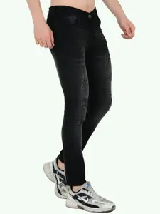 LINARIA Men Cotton Classic Highly Distressed Low-Rise Slim Fit Jeans