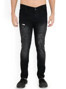 LINARIA Men Classic Slim Fit Mildly Distressed Jeans