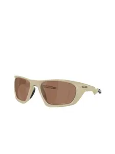 OAKLEY Men Polarized Brown Lens Rectangle Sunglasses - 0OO943194310560