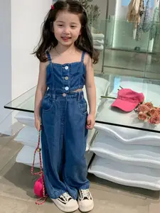 StyleCast x Revolte Infants Pure Cotton Crop Top With Trousers