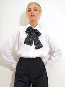 Trend Alacati stili Women Opaque Casual Shirt