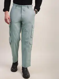 British Club Men Comfort Straight Fit Mid-Rise Cargos Trousers