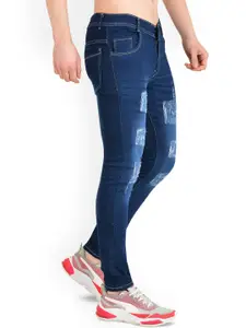 LINARIA Men Classic Slim Fit Mildly Distressed Light Fade Jeans