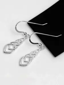 LeCalla 925 Sterling Silver-Plated Contemporary Drop Earrings