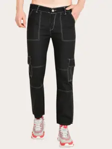 LINARIA Men Classic Slim Fit Cargo Styles Cotton Jeans