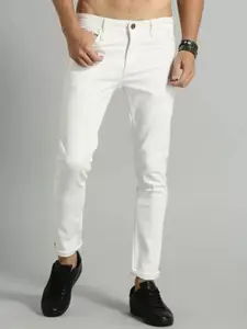 LINARIA Men Classic Cotton Slim Fit Low-Rise Jeans