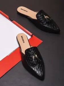 Killer Women Mules with Tassels Flats