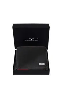 URBAN FOREST Men Leather Two Fold Wallet